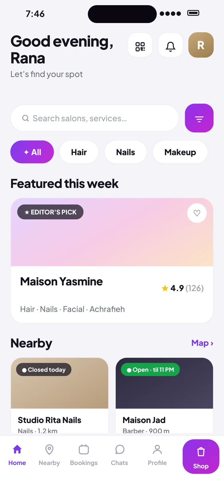 Vicci Booking, the client app